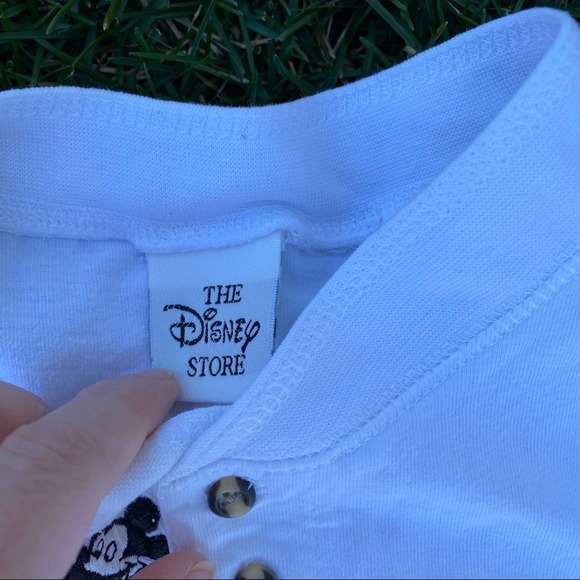 LAST CHANCE Vintage Disney Store Mickey button polo medium - Picture 5 of 9
